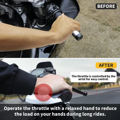 CarFrill Universal Motorcycle Throttle | Assist for 7/8 Handlebar, Throttle Control for Street Bike, ATV, Off Road Scooter | Throttle Mounted Assist for 22MM Handlebar thumbnail 5