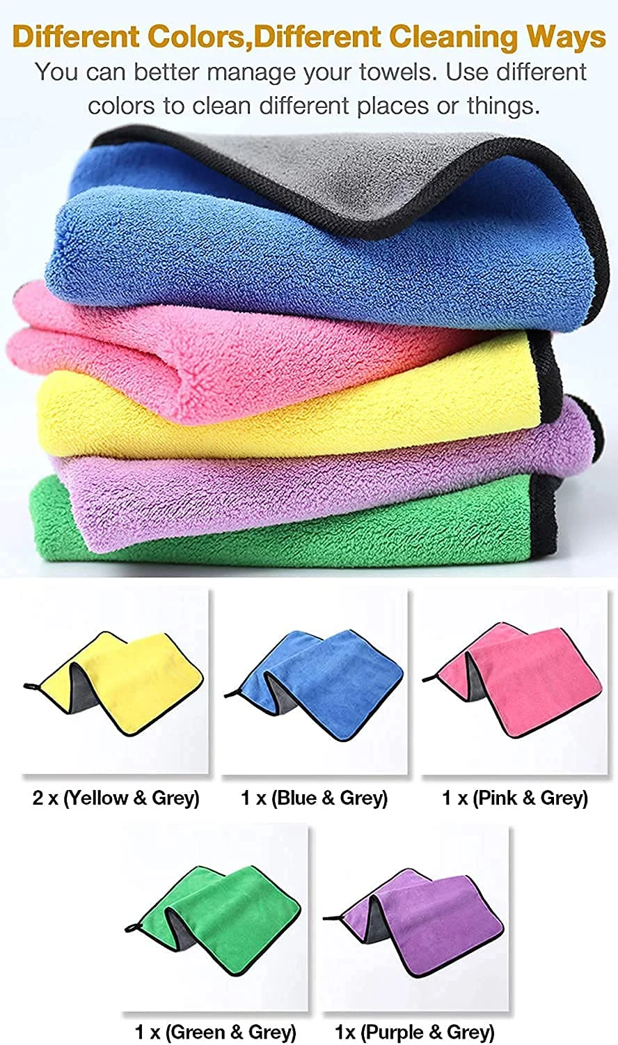 CarFrill Car Towel | Scratch Free Lint Free Auto Wash Mitt for Cars, SUVs, RVs, Trucks, Boats and Home Polishing Washing  6 Pack | Premium Detailing Wax   image 7