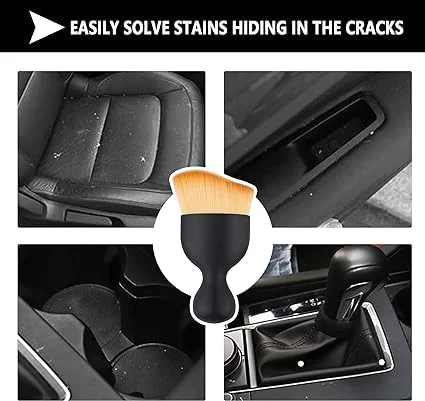 CarFrill Car Detailing Brush | Multifunctional Soft Bristle Cleaning Brush for Air Conditioner Vents, Dashboard & Car Accessories | Interior & Exterior Car Cleaning Tool image 4