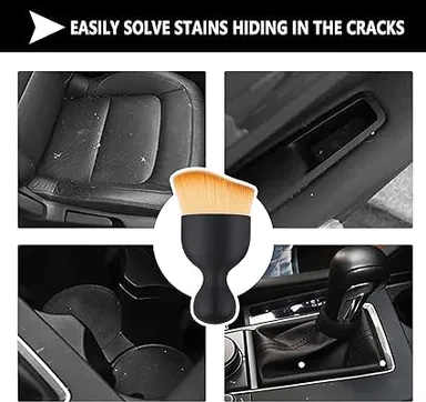 CarFrill Car Detailing Brush | Multifunctional Soft Bristle Cleaning Brush for Air Conditioner Vents, Dashboard & Car Accessories | Interior & Exterior Car Cleaning Tool thumbnail 3