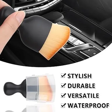 CarFrill Car Detailing Brush | Multifunctional Soft Bristle Cleaning Brush for Air Conditioner Vents, Dashboard & Car Accessories | Interior & Exterior Car Cleaning Tool thumbnail 4