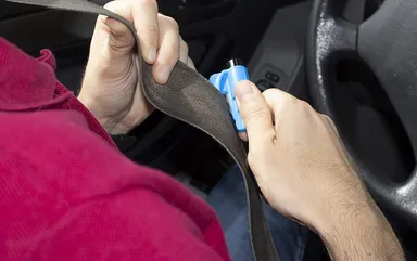 CarFrill Keychain Car Escape Tool | Emergency Survival Kit with Seatbelt Cutter and Window Breaker (Black) | Compact Car Safety Tool thumbnail 1