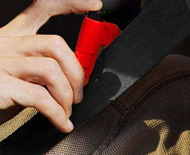 CarFrill Keychain Car Escape Tool | Emergency Survival Kit with Seatbelt Cutter and Window Breaker (Black) | Compact Car Safety Tool thumbnail 3