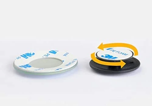 CarFrill 4 Pack Blind Spot Mirror| 2 Round HD Glass Frameless Convex Rear View Mirror | 360° Premium Quality Mirror image 7