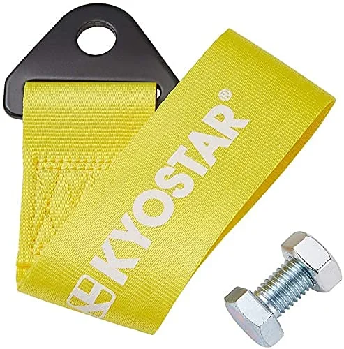 CarFrill Drift Tow Strap Hook (Yellow Universal) |Premium Towing Belt for Rally Cars, Heavy Duty Towing Strap image 2