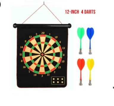 Magnetic Dart Game Set with 4 Darts |12 Inch Indoor Dart Game for Kids and Family Fun image 1