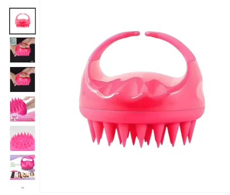 KLOY Hair Scalp Massager Shampoo Brush with Soft Silicone Bristles | Anti-Dandruff Exfoliator for All Hair Types image 1