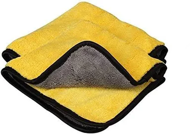 Ultra Premium 800 GSM Microfibre Cloth for Car Cleaning, Kitchen, Bike, Laptop, LED TV, Mirrors, Bathrooms, Furniture | Pack of 2 by CarFrill thumbnail 0
