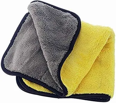 Ultra Premium 800 GSM Microfibre Cloth for Car Cleaning, Kitchen, Bike, Laptop, LED TV, Mirrors, Bathrooms, Furniture | Pack of 2 by CarFrill thumbnail 2