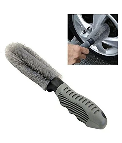 CarFrill® Car Wheel Rim Brush Hub Clean Washing Tool for Car, Truck, Motorcycle & Bike Cleaning | Best Wheel Brush for Effective Cleaning image 2