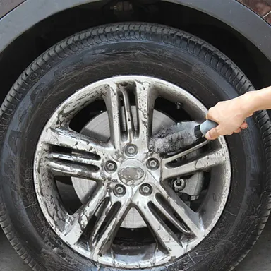 CarFrill® Car Wheel Rim Brush Hub Clean Washing Tool for Car, Truck, Motorcycle & Bike Cleaning | Best Wheel Brush for Effective Cleaning thumbnail 2