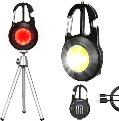 CarFrill Keychain Flashlight LED Small Work Light | 1000 Lumens Rechargeable COB Flashlight with 7 Modes thumbnail 0