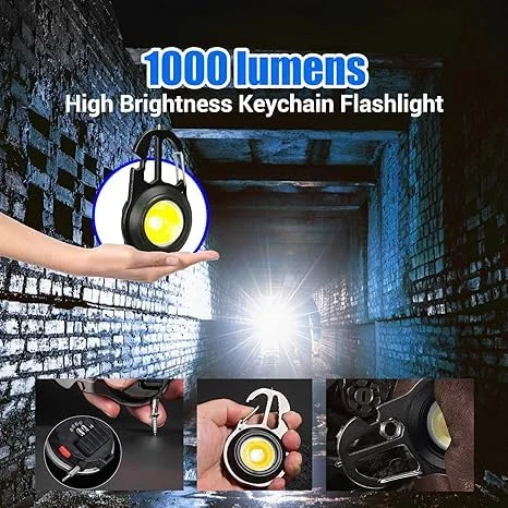 CarFrill Keychain Flashlight LED Small Work Light | 1000 Lumens Rechargeable COB Flashlight with 7 Modes image 4