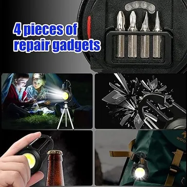 CarFrill Keychain Flashlight LED Small Work Light | 1000 Lumens Rechargeable COB Flashlight with 7 Modes thumbnail 5