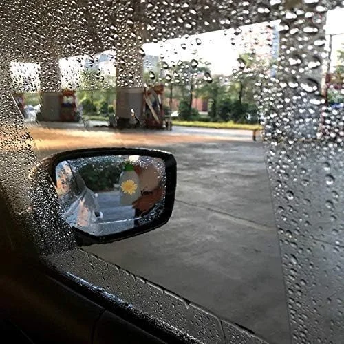 CarFrill Self Adhesive Rainproof Snowproof Car Window Film | HD Clear Anti Fog Nano Coating Waterproof Anti Scratch Protector for Side Windows (2 Pack) image 2