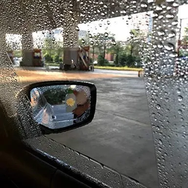 CarFrill Self Adhesive Rainproof Snowproof Car Window Film | HD Clear Anti Fog Nano Coating Waterproof Anti Scratch Protector for Side Windows (2 Pack) thumbnail 1