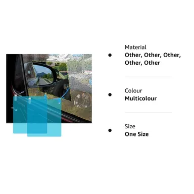 CarFrill Self Adhesive Rainproof Snowproof Car Window Film | HD Clear Anti Fog Nano Coating Waterproof Anti Scratch Protector for Side Windows (2 Pack) thumbnail 5