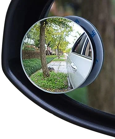 CarFrill Blind Spot Mirror |2" Round HD Glass Frameless Convex Rear View Mirror Stick-On with 360° Adjustable Rotation for SUV and Auto Vehicles image 1