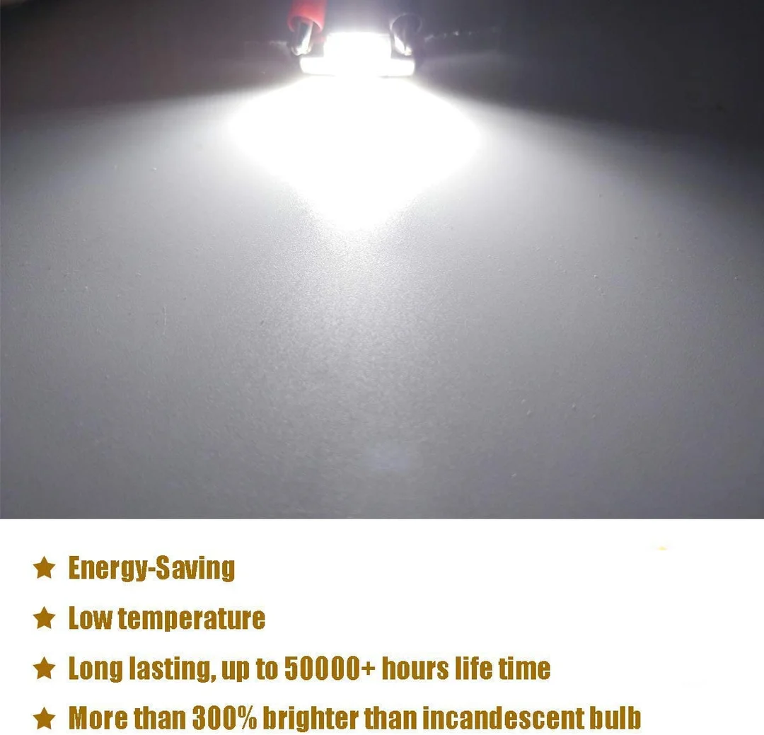 CarFrill 31mm LED Bulb for Car Interior | Ultra Bright Dome Light with Festoon Holder | 3 Pack Super Bright Roof & Reading Light image 4