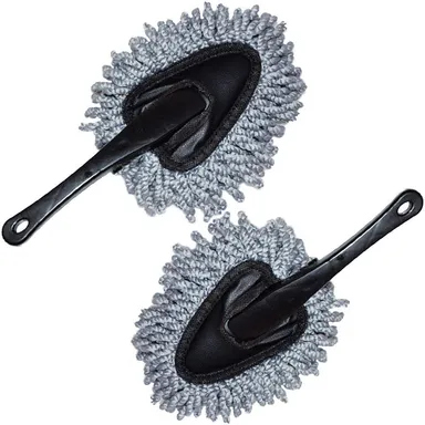 Microfiber Car Cleaning Brush - 2 Pack Super Soft Dash Duster for Car, Home & Kitchen Cleaning | Dusting Tool for Car Interior & Computer | CarFrill. thumbnail 0