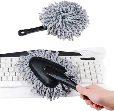 Microfiber Car Cleaning Brush - 2 Pack Super Soft Dash Duster for Car, Home & Kitchen Cleaning | Dusting Tool for Car Interior & Computer | CarFrill. thumbnail 6