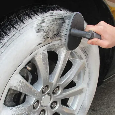 Car Wheel Cleaning Brush-Car Frill Tire Rim Scrub Brush for Alloy Wheels & Soft Brush Cleaner for Car Rims thumbnail 6