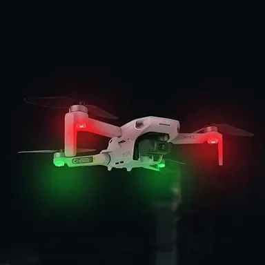CarFrill Drone Strobe LED Lights | Anti Collision USB Rechargeable Tail Lights for DJI Mini, Mavic Air 2 Pro, Phantom, Inspire, Zoom & Motorcycle | 4 Colors, 22 Modes thumbnail 1