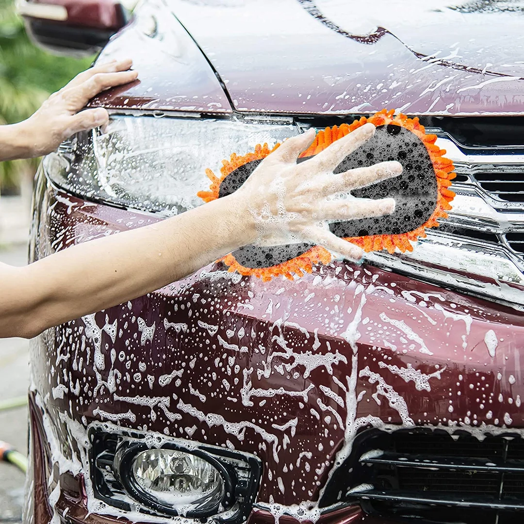 CarFrill Microfiber Car Wash Sponge Non Scratch Microfibers for Cleaner Cars | Essential Car Wash Kit (1 Pack) image 8