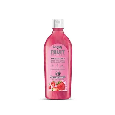 Lozalo Fruit Pet Shampoo 500ml| Strawberry | pH Balanced| Paraben Free Shampoo for Dogs & Cats | Brightening with Shikakai Extract thumbnail 1