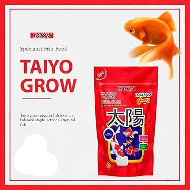 Taiyo Pink Fish Food Combo Pack 1kg & 100gm - High Nutritional Aquarium Food for All Fish, Promotes Growth, Enhances Color, Non-Water Fouling, Rich in Vitamin C & E thumbnail 4