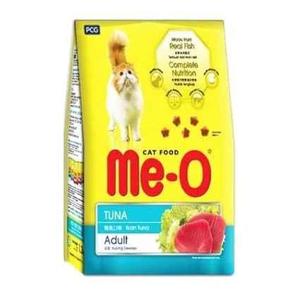 Me-O Adult Dry Cat Food Tuna Flavour 450gm | Me-O Creamy Treats Crab Flavor for Cats image 1