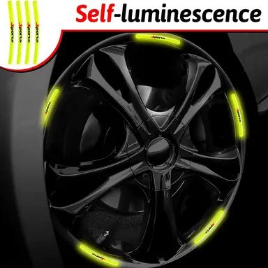 CarFrill 30 Pcs Reflective Wheel Rim Stripes | Luminous Bicycle & Motorcycle Night Safety Stickers | Green thumbnail 4