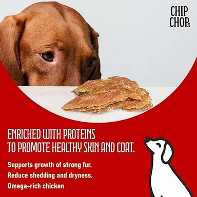 Chip Chops Roast Chicken Strips Dog Treats, Easy to Digest Suitable for All Dog Breeds High Protein & Low Fat Fresh Meat Crunchy & Tasty Snack thumbnail 3