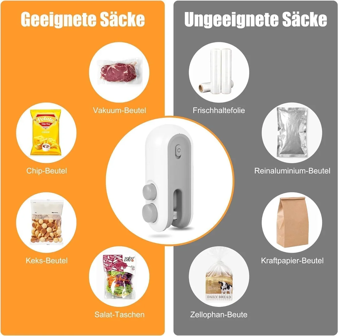 Portable Mini Sealing Machine | Handheld Packet Sealer for Food, Snacks, Chips & Fresh Storage | Plastic Bag Sealer for Home Kitchen Use image 4