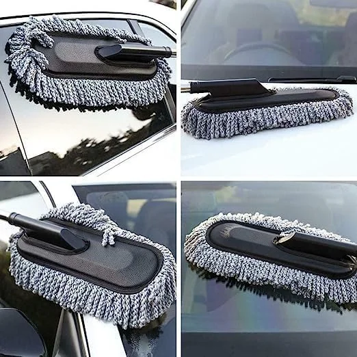 Car Cleaning Brush Combo | 5 Pcs Pack, Soft Microfiber Dust Cleaner for Car Seats, Carpet & Interior | Scratch Free Cleaning Tools  image 2