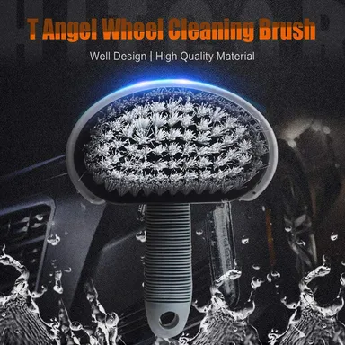 CarFrill Car Vehicle Motorcycle Alloy Wheel Tire Rim Scrub Brush | Washing Cleaner Cleaning Tool for Car, Truck, Home & Kitchen Cleaning | Effective Tire Cleaner thumbnail 1