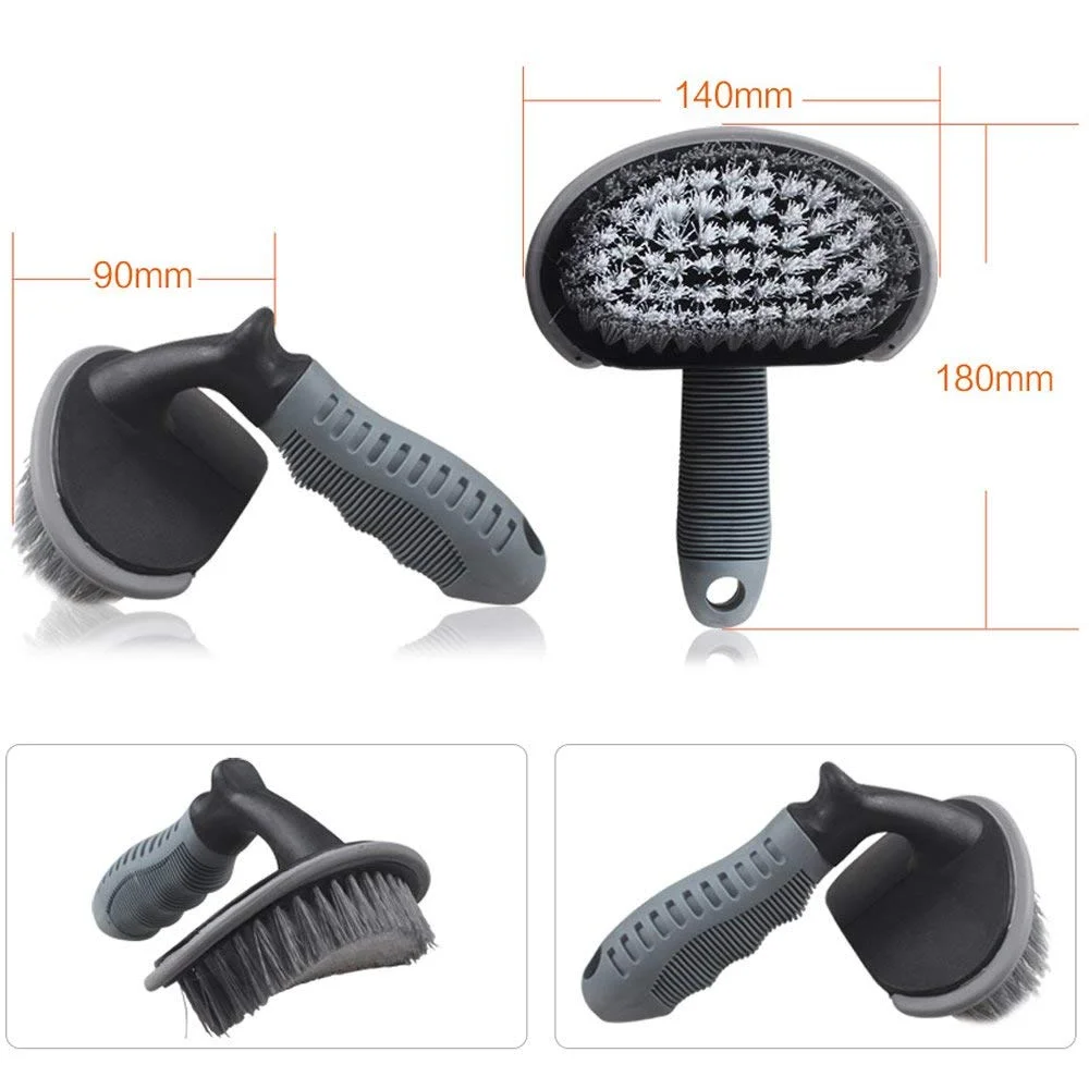 CarFrill Car Vehicle Motorcycle Alloy Wheel Tire Rim Scrub Brush | Washing Cleaner Cleaning Tool for Car, Truck, Home & Kitchen Cleaning | Effective Tire Cleaner image 4