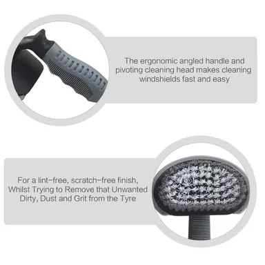 CarFrill Car Vehicle Motorcycle Alloy Wheel Tire Rim Scrub Brush | Washing Cleaner Cleaning Tool for Car, Truck, Home & Kitchen Cleaning | Effective Tire Cleaner thumbnail 4