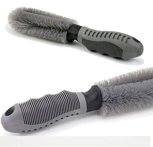 CarFrill Steel and Alloy Wheel Cleaning Brush | Set  2 Pcs Rim Cleaner for Car, Motorcycle & Bicycle Tire Brush Washing Tool image 5