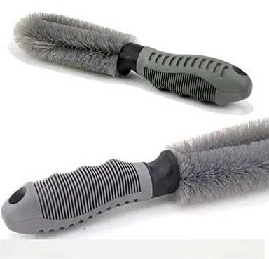 CarFrill Steel and Alloy Wheel Cleaning Brush | Set  2 Pcs Rim Cleaner for Car, Motorcycle & Bicycle Tire Brush Washing Tool thumbnail 4