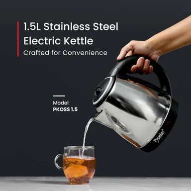 Prestige PKOSS-Style | AquaBrew Stainless Steel Electric Kettle 1.5 Litre  thumbnail 3