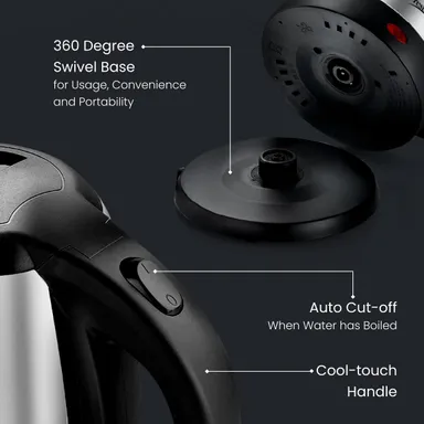 Prestige PKOSS-Style | AquaBrew Stainless Steel Electric Kettle 1.5 Litre  thumbnail 6