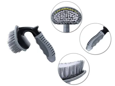 CarFrill Steel & Alloy Wheel Cleaning Brush | 2 Pcs Rim Cleaner for Car, Motorcycle & Bicycle Tire Brush Washing Tool thumbnail 1