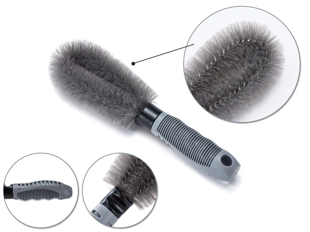 CarFrill Steel & Alloy Wheel Cleaning Brush | 2 Pcs Rim Cleaner for Car, Motorcycle & Bicycle Tire Brush Washing Tool image 3