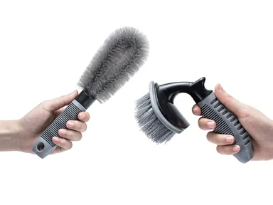 CarFrill Steel & Alloy Wheel Cleaning Brush | 2 Pcs Rim Cleaner for Car, Motorcycle & Bicycle Tire Brush Washing Tool thumbnail 5