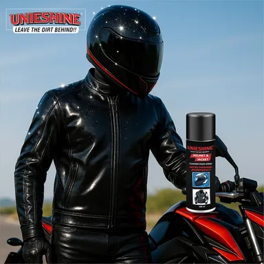UNIESHINE Helmet Cleaner Spray & Jacket Foam | Deep Clean Riding Gear, No Rinse, Quick Dry, Odor Remover thumbnail 6
