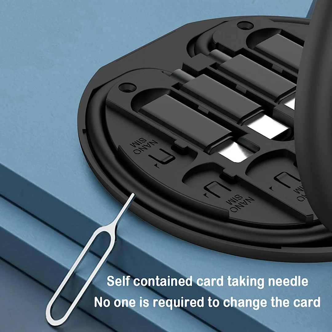CarFrill Fast Charging 5 in 1 Data Cable Kit for iPhone, Android & Type C Devices | USB C to Lightning, Micro USB, USB A Adapter, Multi Charging Cable with Case & Eject Tool image 2