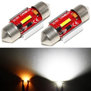 CarFrill 600 Lumens 31mm Festoon LED Bulb for Car | Map Dome License Plate Light Error Free CANBUS CSP 1860 SMD Pack of 3  thumbnail 0