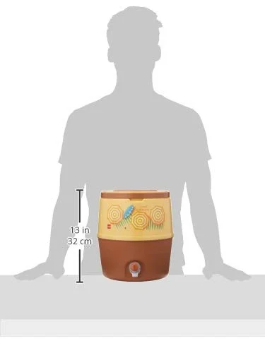 Cello Kool Star Plastic Insulated Water Jug, 10 Litres – Beige, for Parties, Home, and Office Use image 2