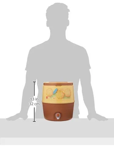 Cello Kool Star Plastic Insulated Water Jug, 10 Litres – Beige, for Parties, Home, and Office Use thumbnail 1
